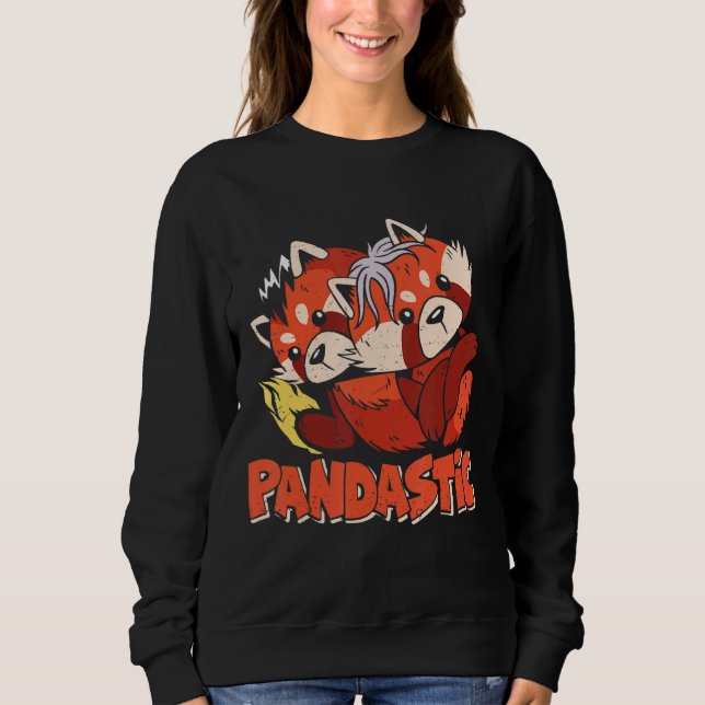 Pandastic Red Pandas Sweatshirt (Vorderseite)