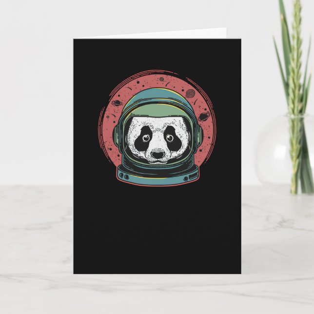 Pandastronaut Karte (Vorderseite)