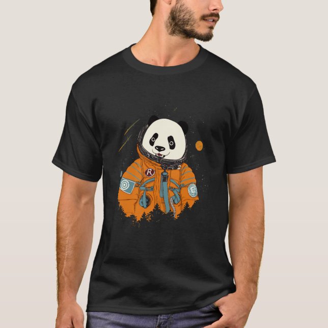 Pandastronaut T-Shirt (Vorderseite)
