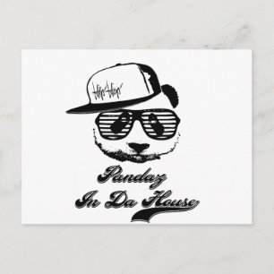 Pandaz in Da House. Ghetto Panda Postkarte