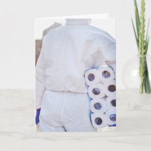 PANDEMIC TOILET PAPER HAZMAT BIRTHDAY FUNNY CARDS KARTE