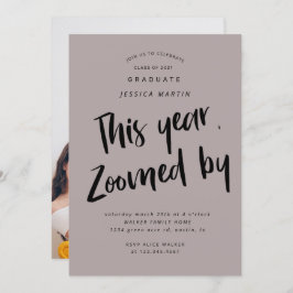 Pandemie Abschluss Foto Party Einladung