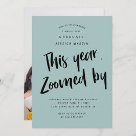 Pandemie Abschluss Foto Party Einladung