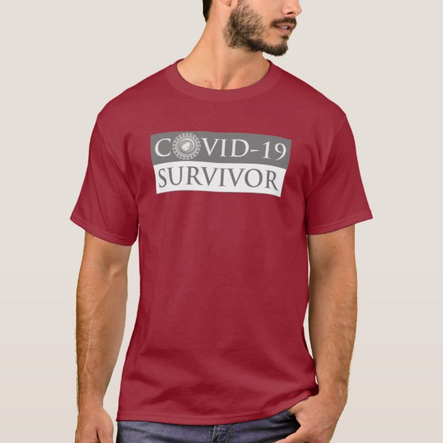 Pandemie Coronavirus Covid-19 Survivor T-Shirt (Vorderseite)