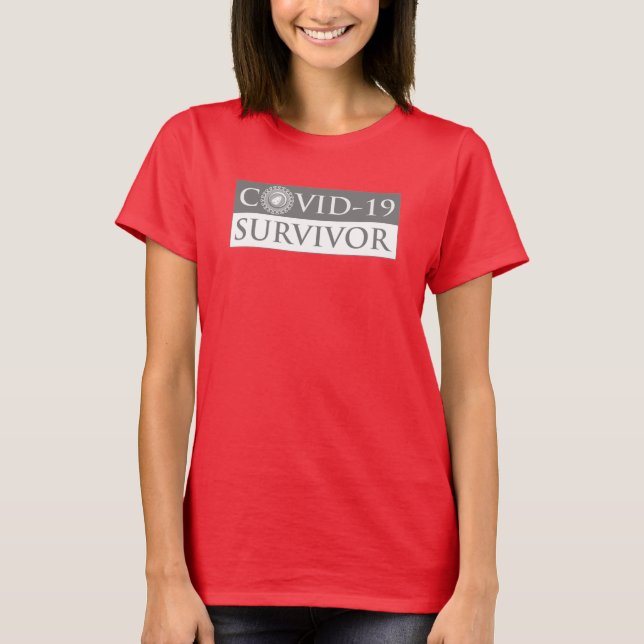 Pandemie Coronavirus Covid-19 Survivor T-Shirt (Vorderseite)