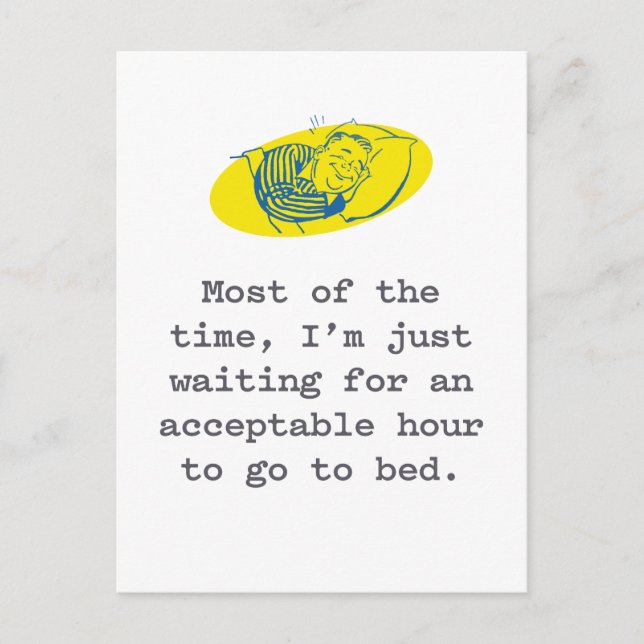 Pandemie Postkarte: Gewartet für akzeptable Überna Postkarte (Vorderseite)