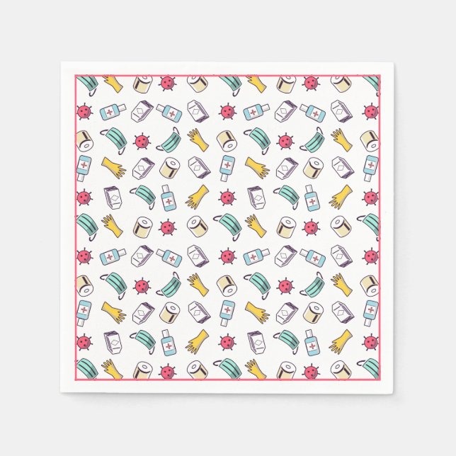 Pandemie Serviette (Vorderseite)