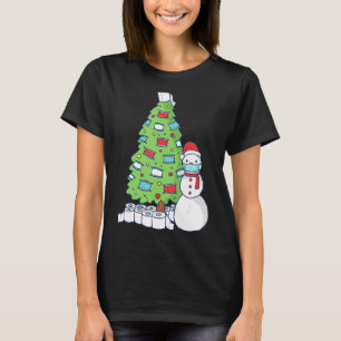 Pandemie Toilettenpapier Weihnachtsbaum T-Shirt