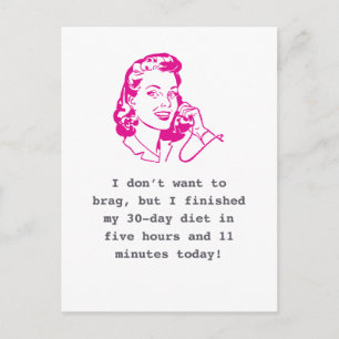 Pandemischer Spaß: Gewichtszunahme bei Covid-19 Postkarte