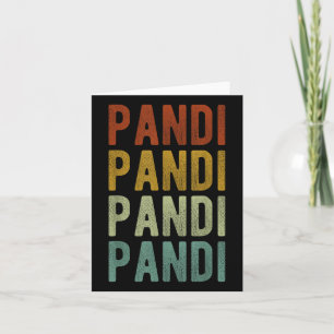 Pandi City Philippines Retro Karte