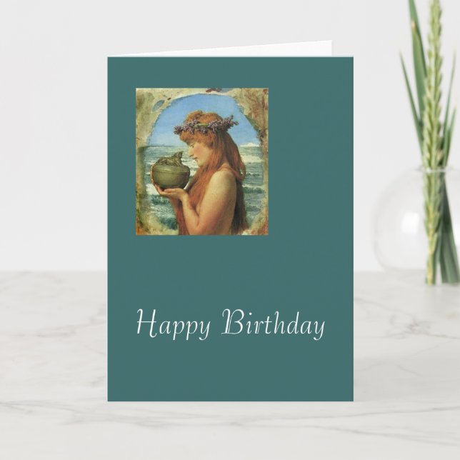 "Pandora" durch Alma-Tadema Karte (Vorderseite)