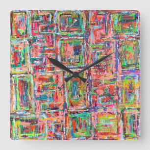 Pandora-Kastenhalle Quadratische Wanduhr