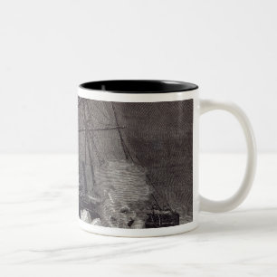 Pandora klemmte im Eis Zweifarbige Tasse