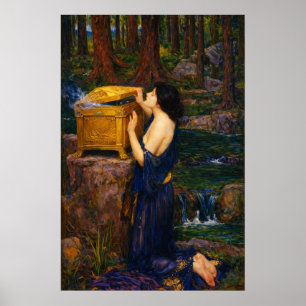 Pandora von John William Waterhouse  Poster