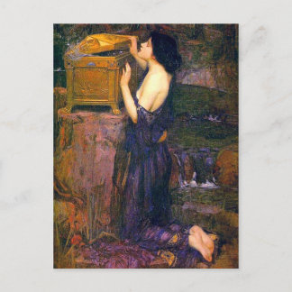 Pandora von John William Waterhouse Postkarte