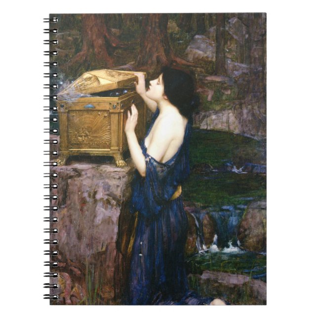 Pandora's Box - John William Waterhouse Notizblock (Vorderseite)