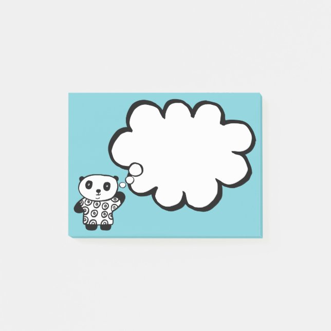 Pandy der Panda Post-it Klebezettel (Vorderseite)
