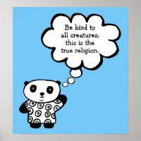 Pandy the Panda Buddhist Seid nett Zitat