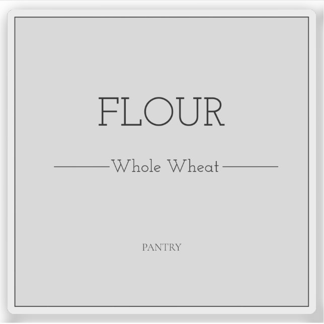 Paneeletiketten Aufkleber (Vorderseite)