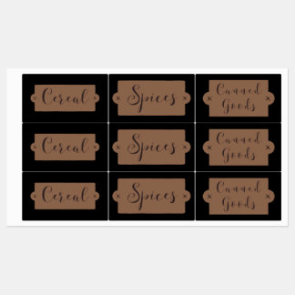 Paneeletiketten Etiketten