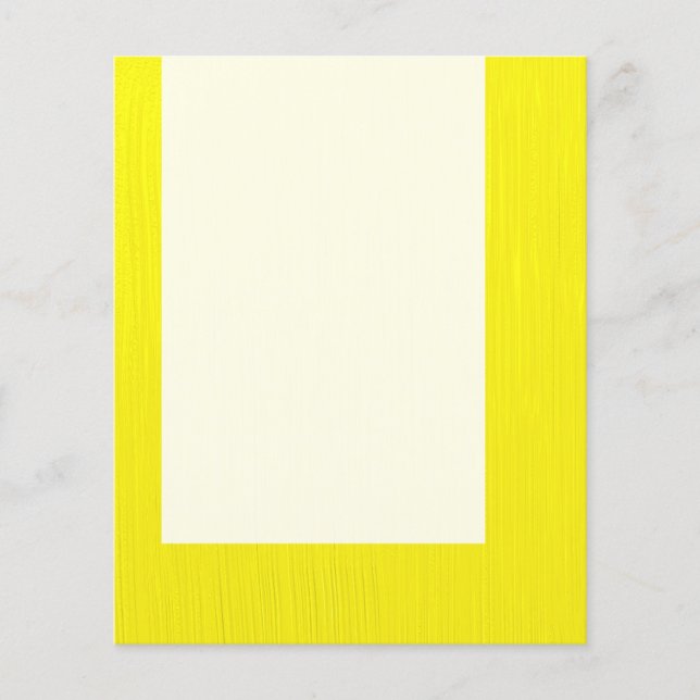 Panel 043 - Gelb gestrichen Flyer (Vorne)