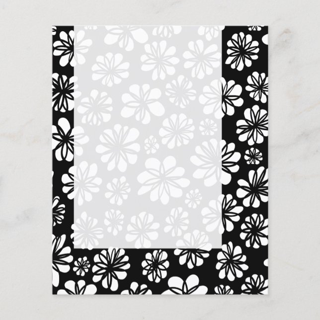 Panel 052 - B&W Floral Flyer (Vorne)