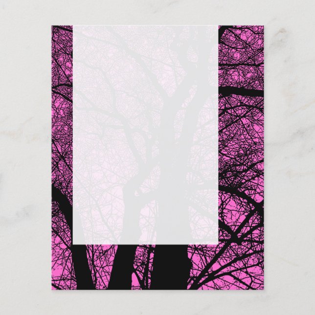 Panel 057 - High Contrast Tree - FF66CC Flyer (Vorne)