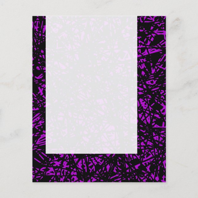 Panel 070 - Abstrakte Linien - Lila Flyer (Vorne)