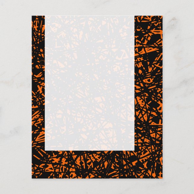 Panel 071 - Abstrakte Linien - Orange Flyer (Vorne)