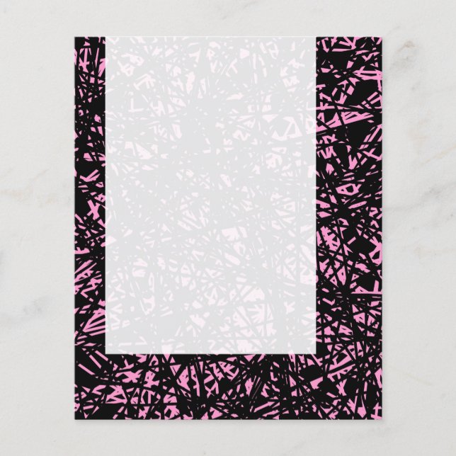 Panel 072 - Abstrakte Linien - Rosa Flyer (Vorne)