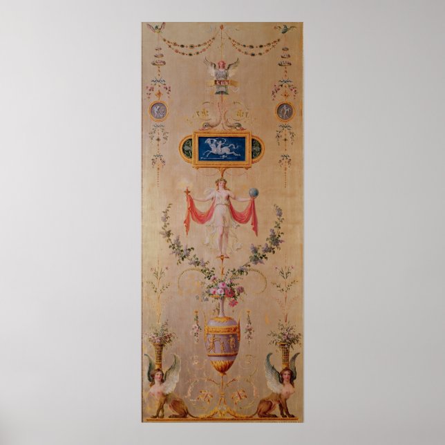 Panel aus dem Boudoir von Marie-Antoinette Poster (Vorne)