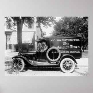Panel Truck aus den 1920er Jahren Poster