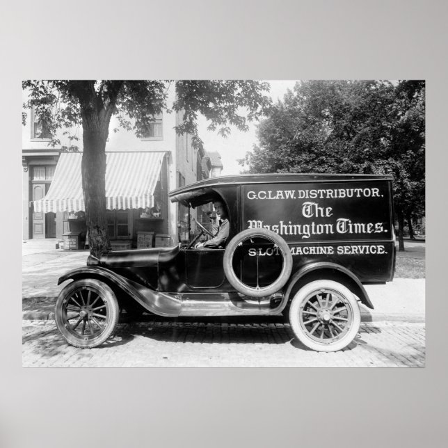 Panel Truck aus den 1920er Jahren Poster (Vorne)
