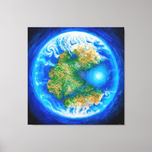 Pangaea und das Tethys Ocean Poster Leinwanddruck