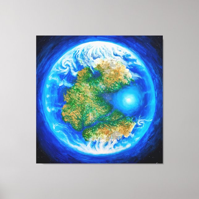Pangaea und das Tethys Ocean Poster Leinwanddruck (Vorderseite)