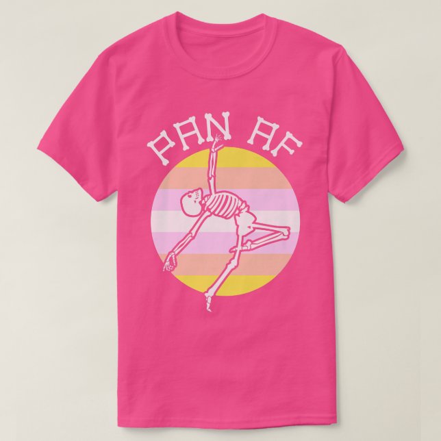 Pangender Gay Skeleton seual Identity Nonbinary T-Shirt (Design vorne)