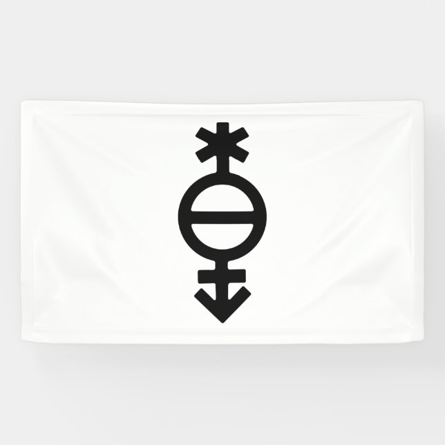 Pangender Gender-Symbol Banner (Horizontal)