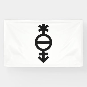 Pangender-Geschlechtssymbol Banner