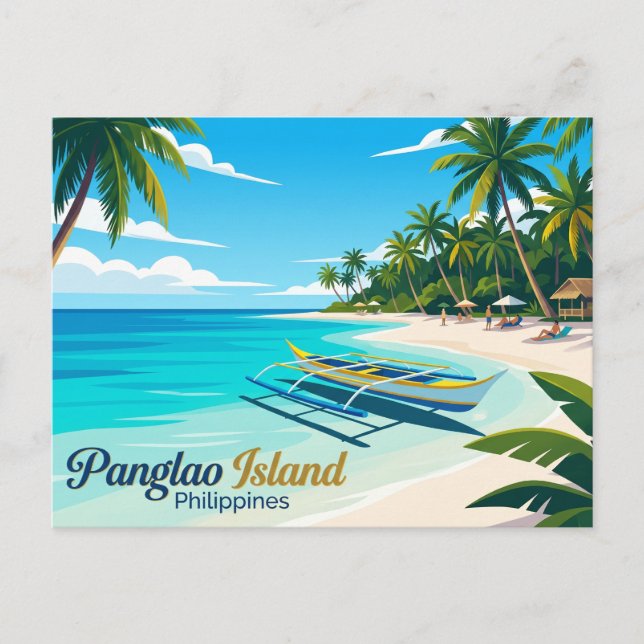 Panglao-Insel Philippinen Postkarte (Vorderseite)