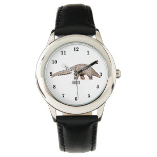 Pangolin-Cartoon Armbanduhr