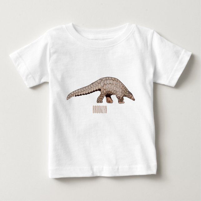 Pangolin-Cartoon Baby T-shirt (Vorderseite)