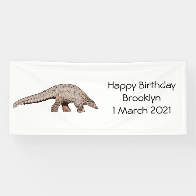 Pangolin-Cartoon Banner (Horizontal)