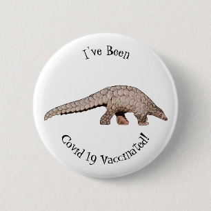Pangolin-Cartoon Button