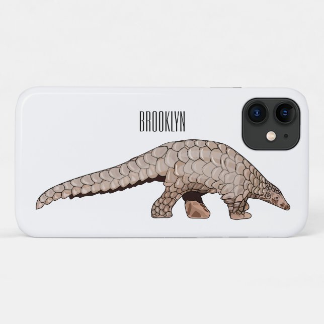 Pangolin-Cartoon Case-Mate iPhone Hülle (Rückseite (Horizontal))