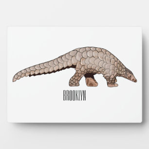 Pangolin-Cartoon Fotoplatte