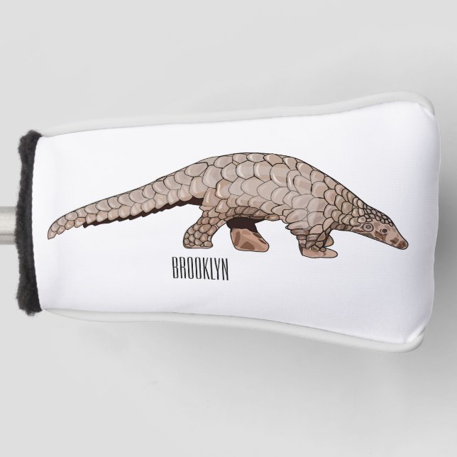 Pangolin-Cartoon Golf Headcover (Vorderseite)