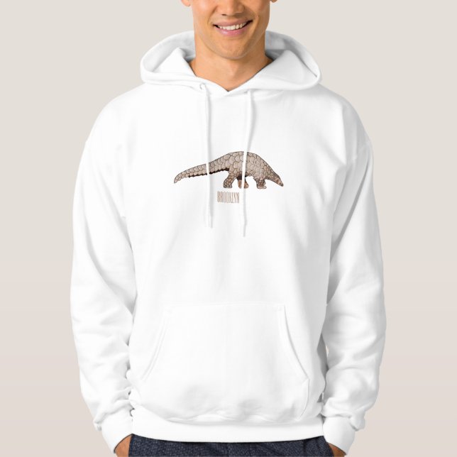Pangolin-Cartoon Hoodie (Vorderseite)