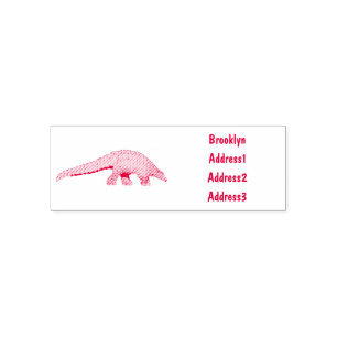 Pangolin-Cartoon Permastempel
