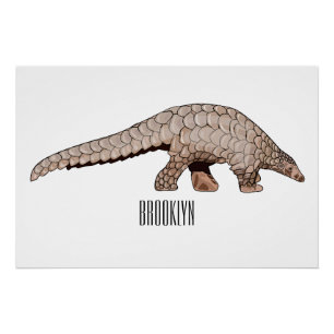 Pangolin-Cartoon Poster