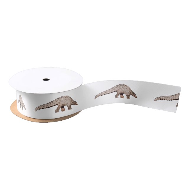 Pangolin-Cartoon Satinband (Spule)